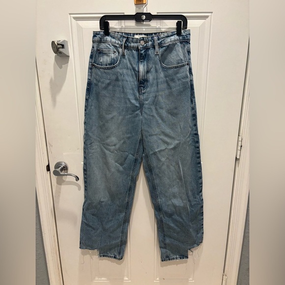 FRAME DIVINE BARREL JEANS RELEASED INSIDE STEP FRAY, SIZE 29 - Picture 3 of 7